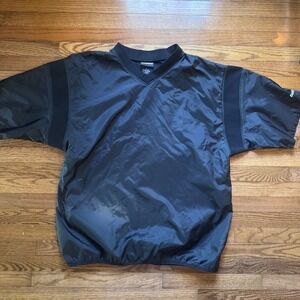DeMarini Men's Black Short Sleeve V-Neck Pullover Athletic Pullover  XL